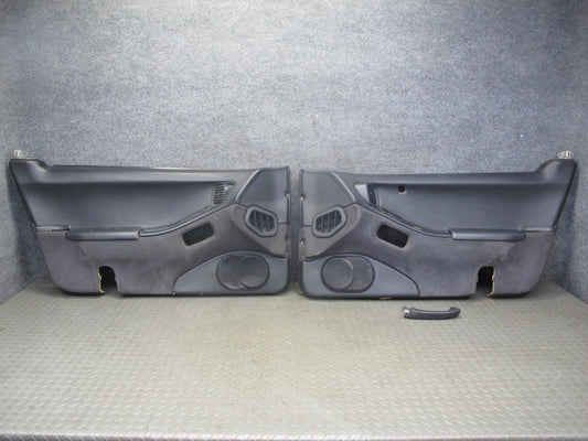 1993 Nissan 300ZX Z32 Convert Set of 2 Door Interior Trim Cover Panel Black OEM