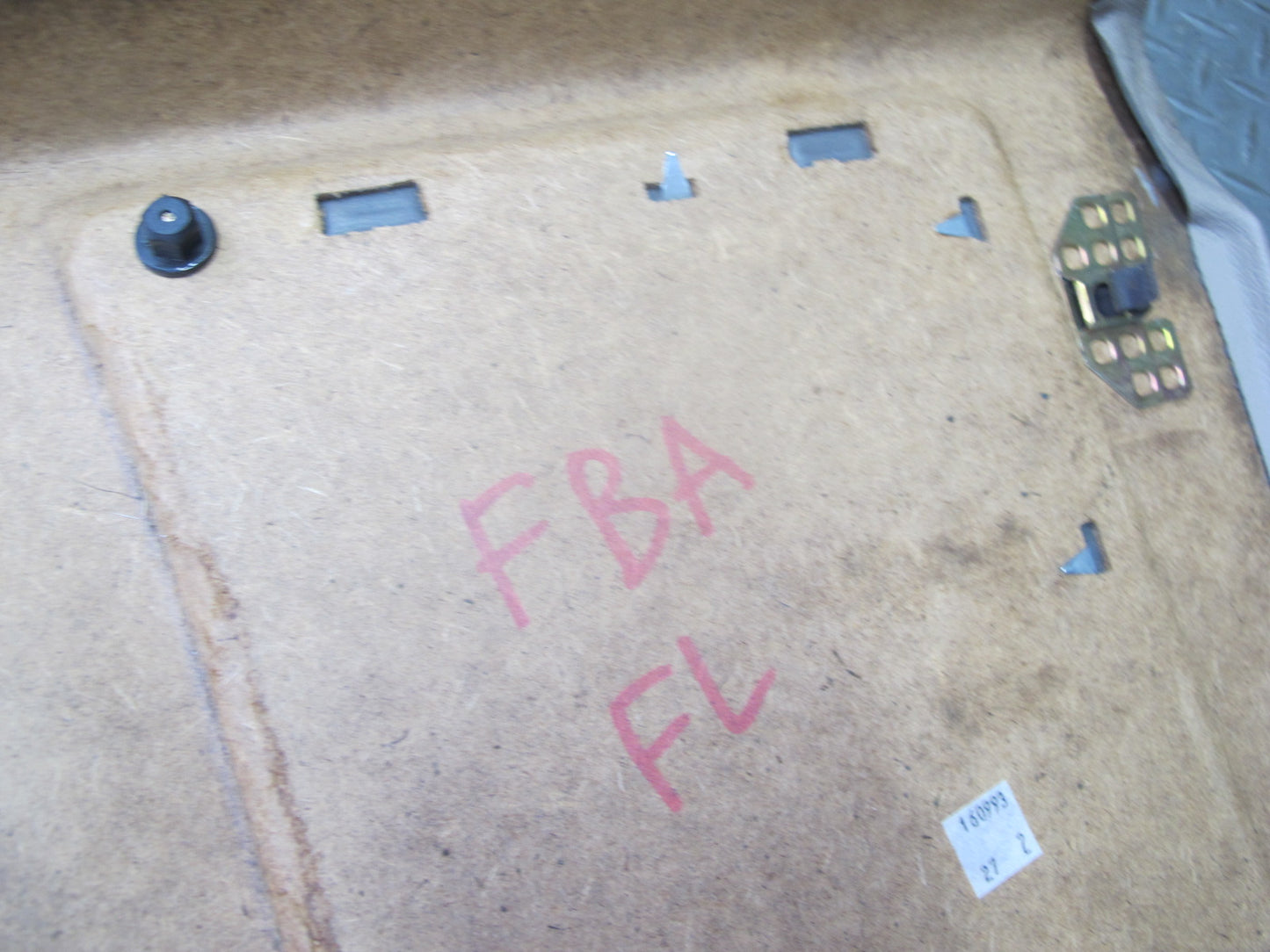 92-95 BMW E34 5-SERIES Front Left Seat Back Trim Cover Panel Parchment OEM