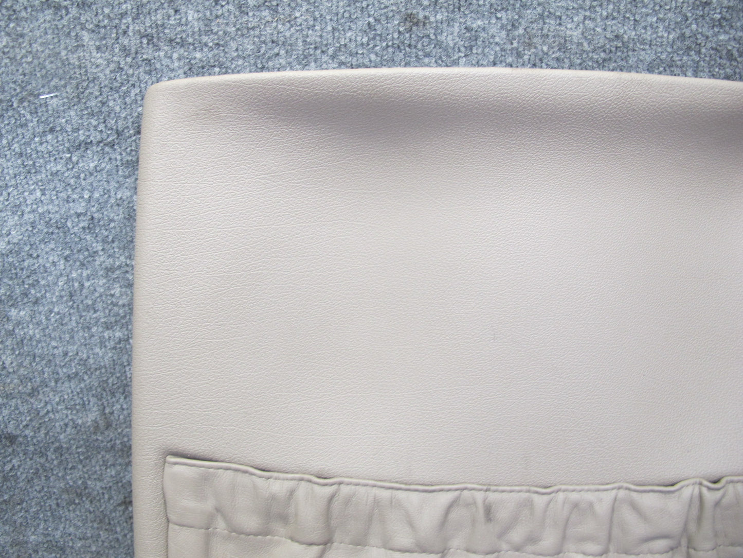 92-95 BMW E34 5-SERIES Front Left Seat Back Trim Cover Panel Parchment OEM