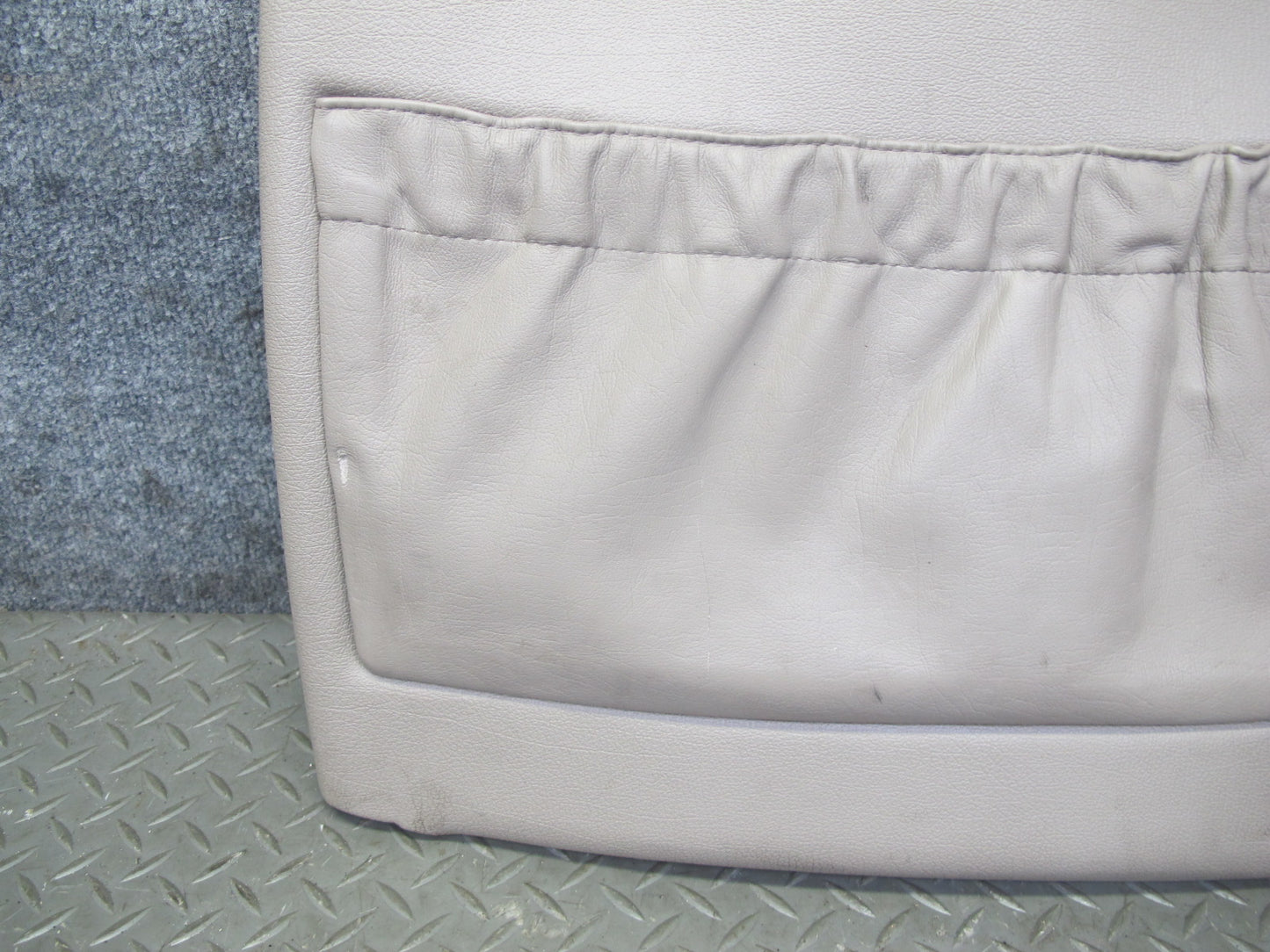 92-95 BMW E34 5-SERIES Front Left Seat Back Trim Cover Panel Parchment OEM