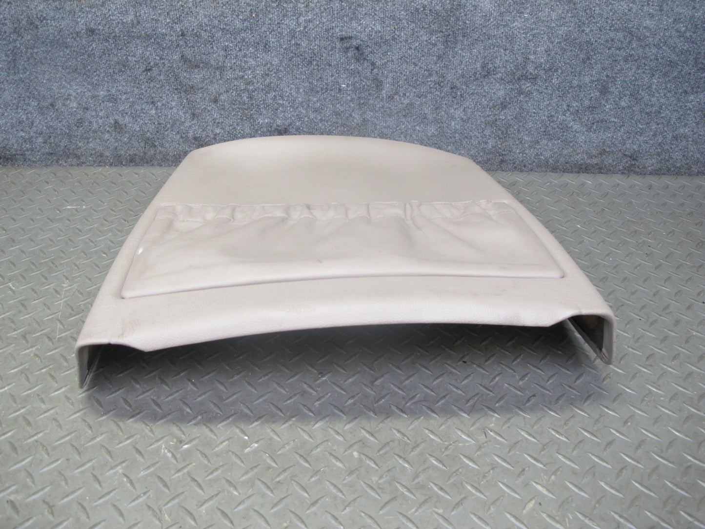 92-95 BMW E34 5-SERIES Front Left Seat Back Trim Cover Panel Parchment OEM