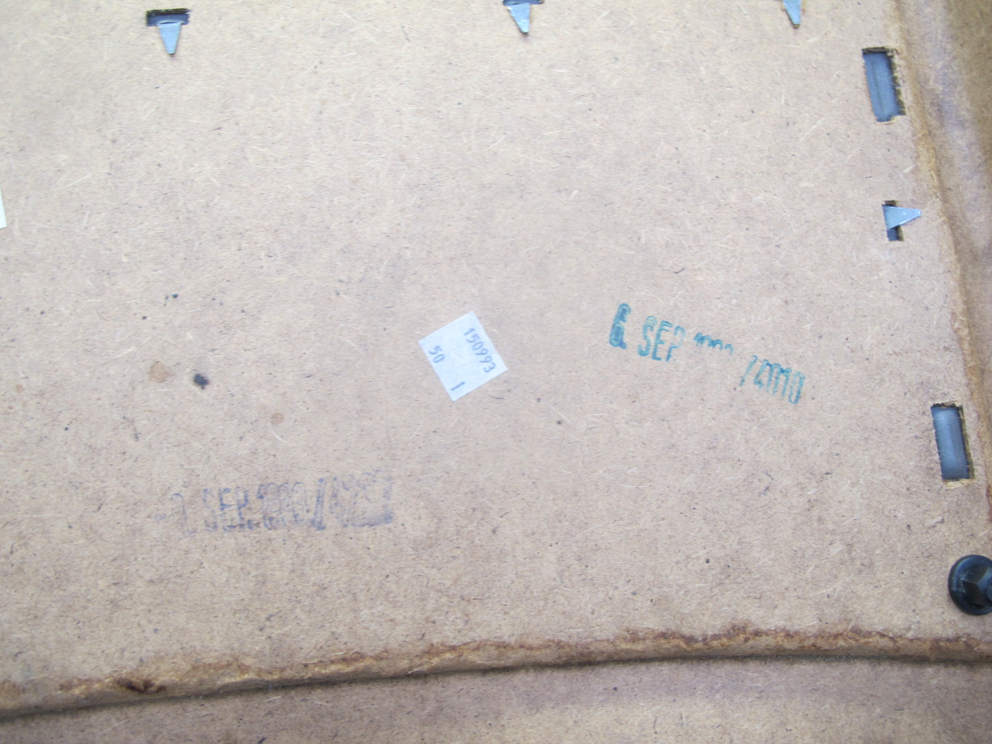 92-95 BMW E34 5-SERIES Front Left Seat Back Trim Cover Panel Parchment OEM