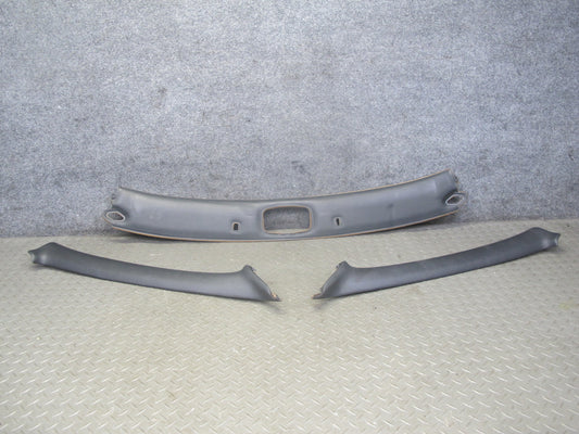 93-96 Nissan 300ZX Z32 Conv Set of 3 Headliner & A-pillar Trim Cover Black OEM