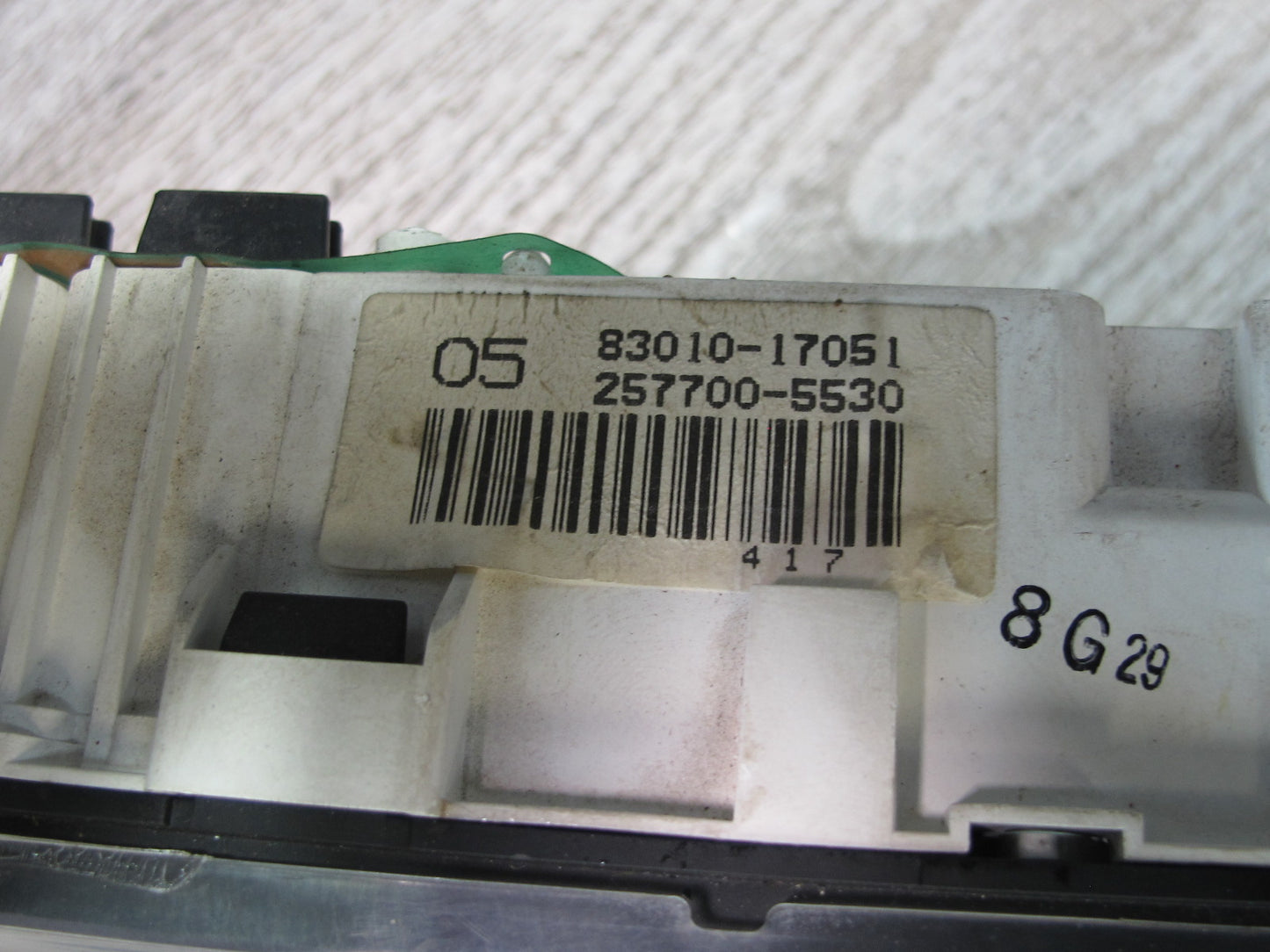 87-89 Toyota MR2 AW15 4AGELC NA M/T Instrument Cluster Gauge Speedometer OEM