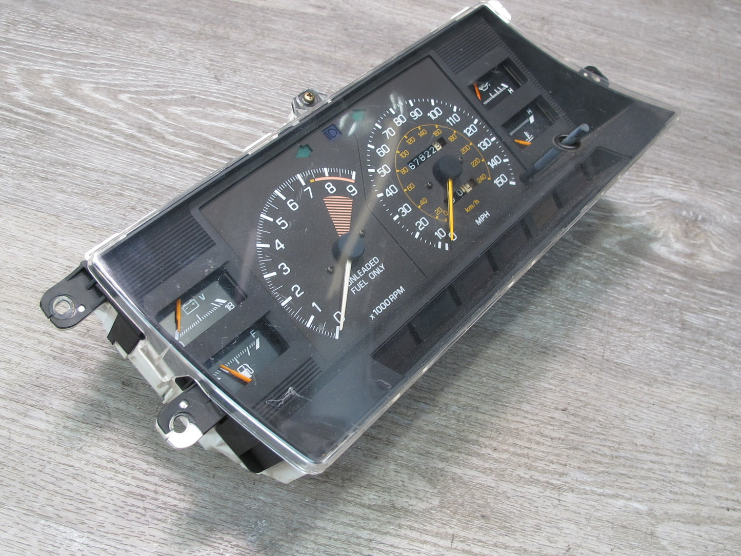 87-89 Toyota MR2 AW15 4AGELC NA M/T Instrument Cluster Gauge Speedometer OEM