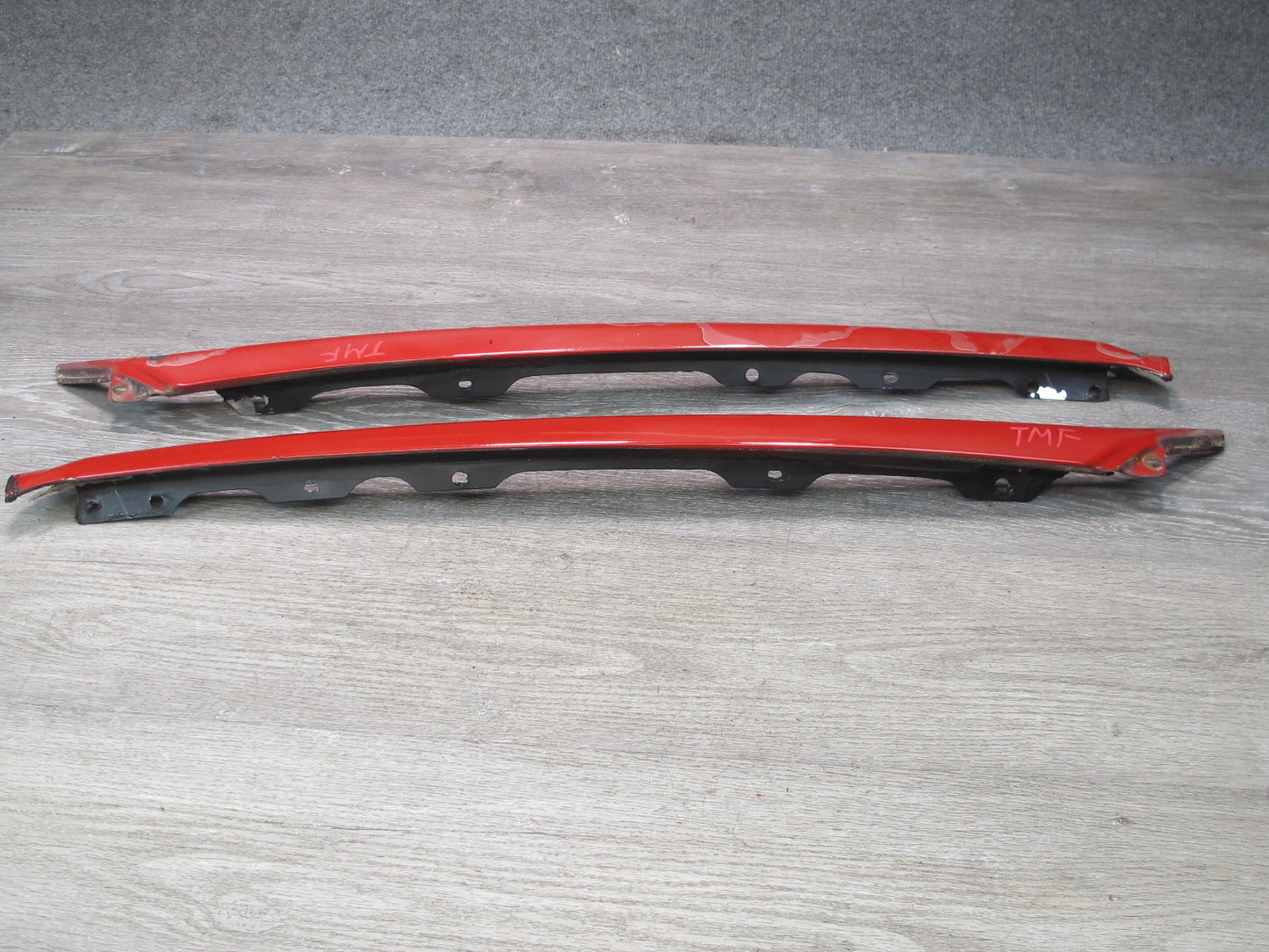 85-89 Toyota MR2 AW15 Front Windshield A Pillar Exterior Trim Molding Set OEM