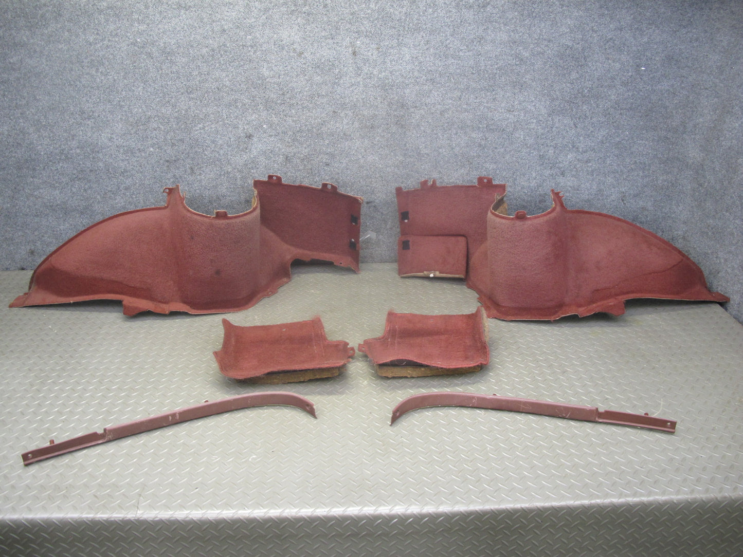 86-88 Mazda RX7 FC3S Coupe Rear Trunk Hatch Carpet Trim Cover Set RED OEM