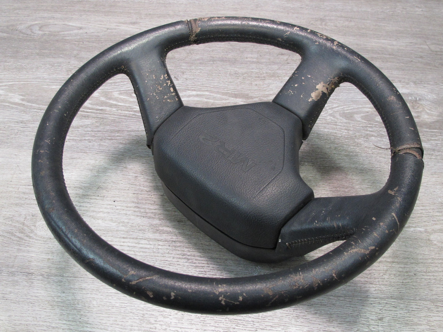 87-89 Toyota MR2 AW15 Leather Steering w Horn Black Assembly OEM