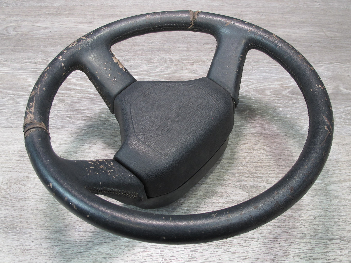 87-89 Toyota MR2 AW15 Leather Steering w Horn Black Assembly OEM