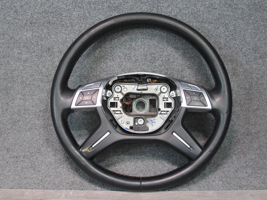 12-15 Mercedes X166 W166 GL ML Leather Heated Steering w Controls & Paddles OEM