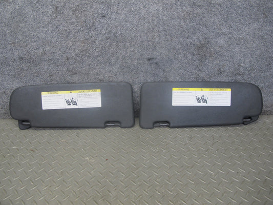 2008-2014 BMW E71 E72 X6 Front Left & Right Sun Visor Black Set of 2