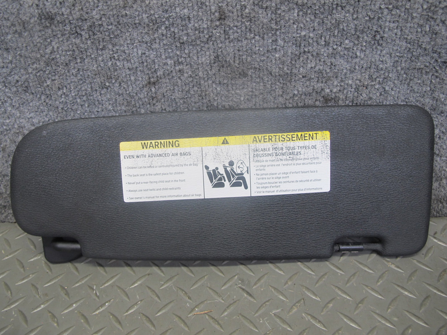 2008-2014 BMW E71 E72 X6 Front Left & Right Sun Visor Black Set of 2