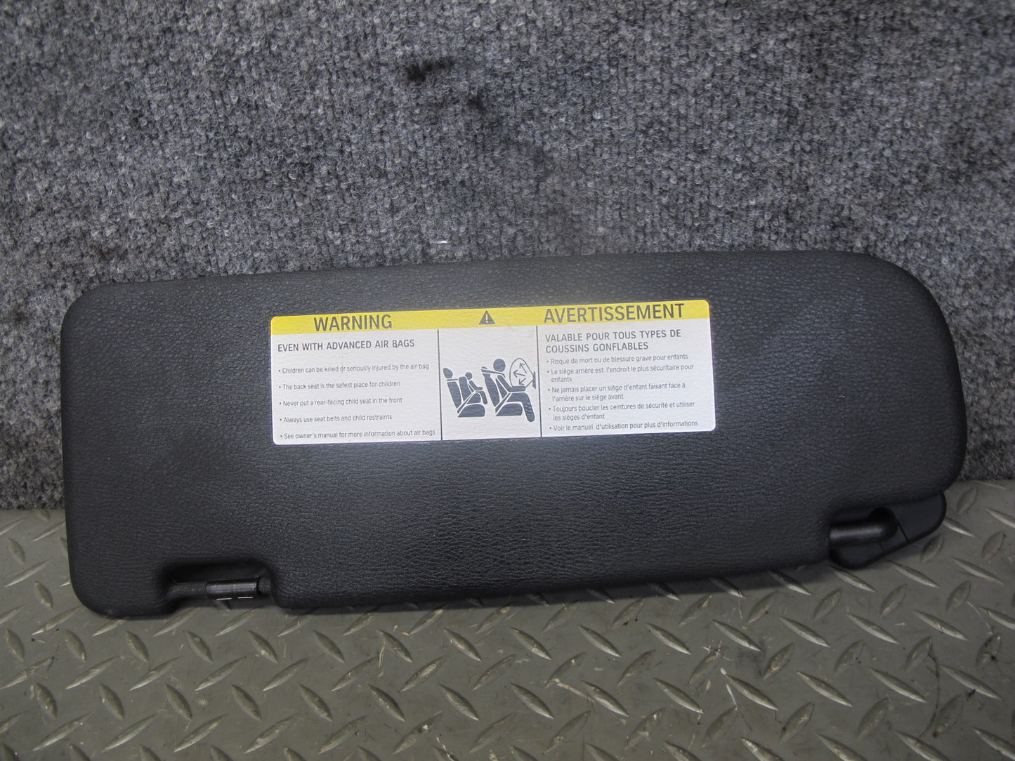 2008-2014 BMW E71 E72 X6 Front Left & Right Sun Visor Black Set of 2