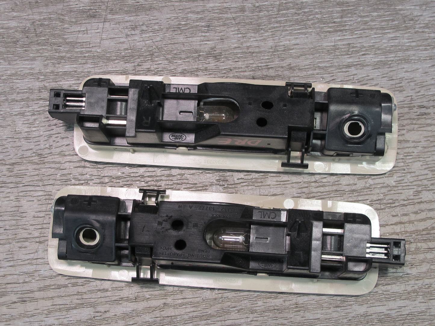 2012-2019 Range Rover Evoque L538 Overhead Console Dome Reading Light Lamp Set