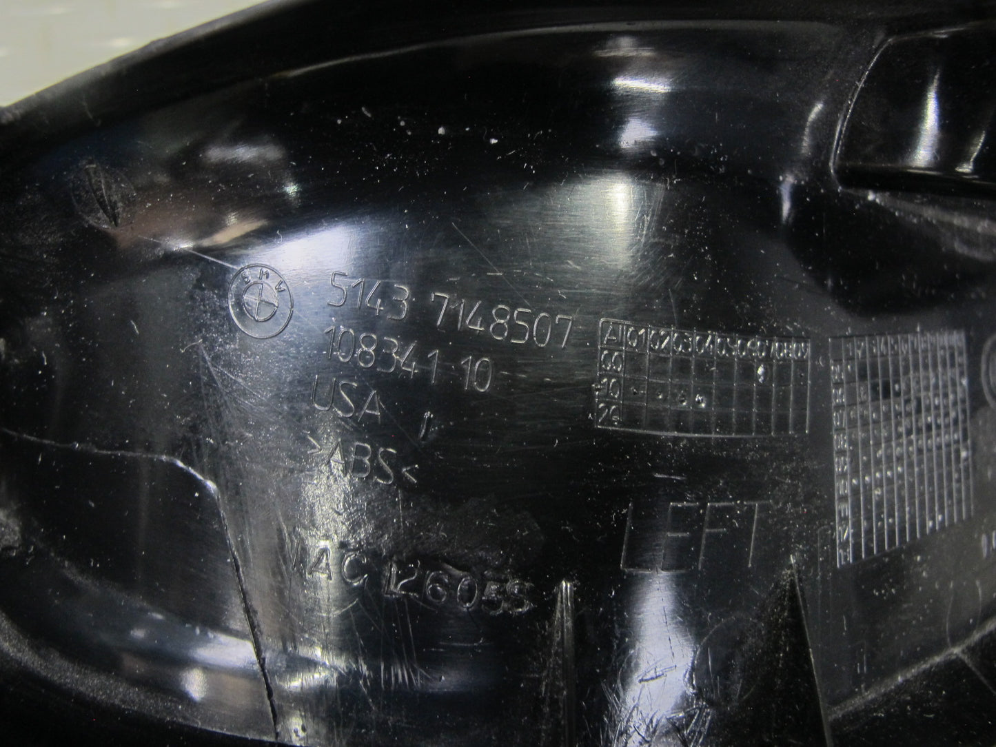 2008-2014 BMW E71 E72 X6 Front Left & Right Kick Trim Cover Panel Set of 2