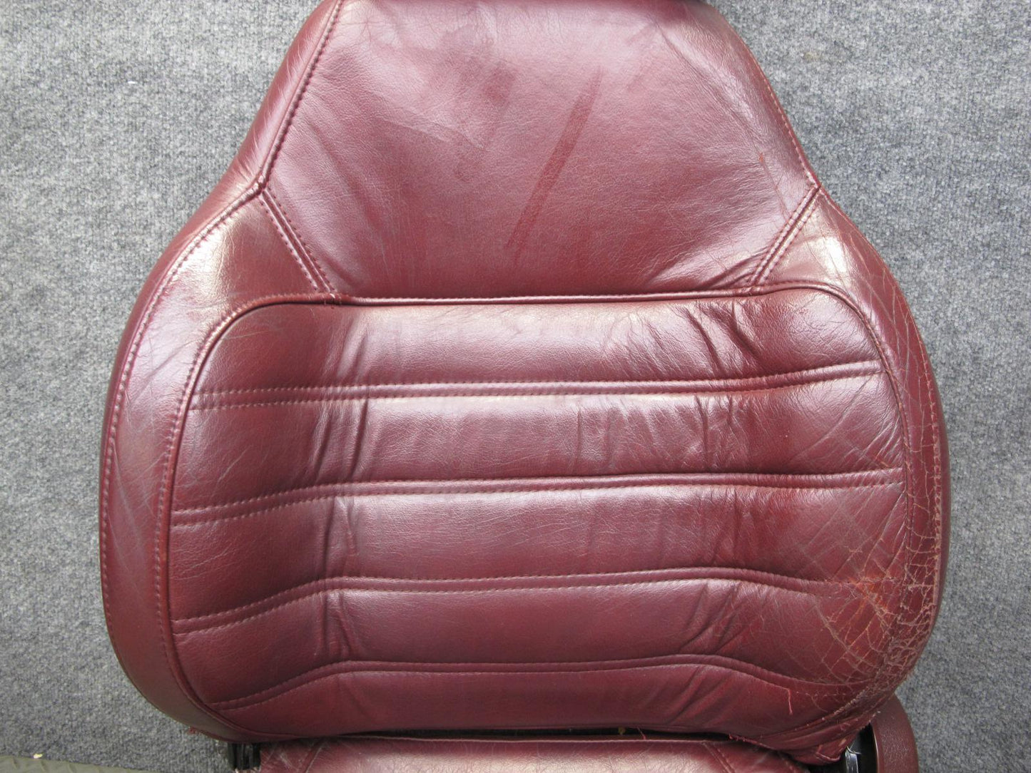 86-88 Mazda RX7 FC3S Coupe Set of 2 Front Left & Right Leather Seat RED OEM