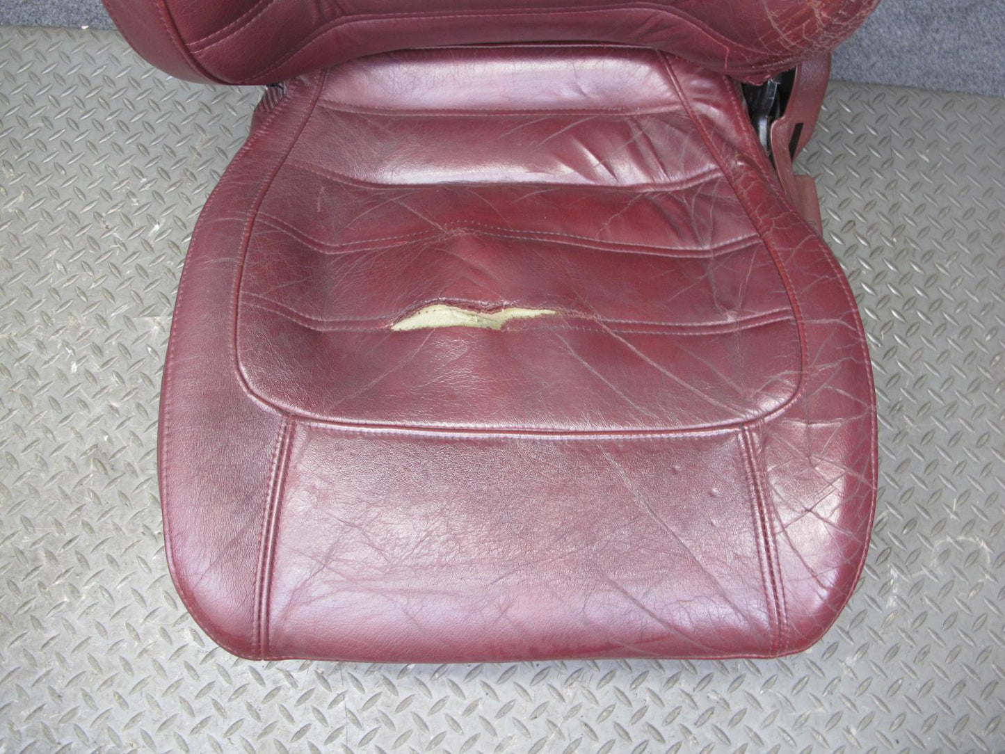 86-88 Mazda RX7 FC3S Coupe Set of 2 Front Left & Right Leather Seat RED OEM