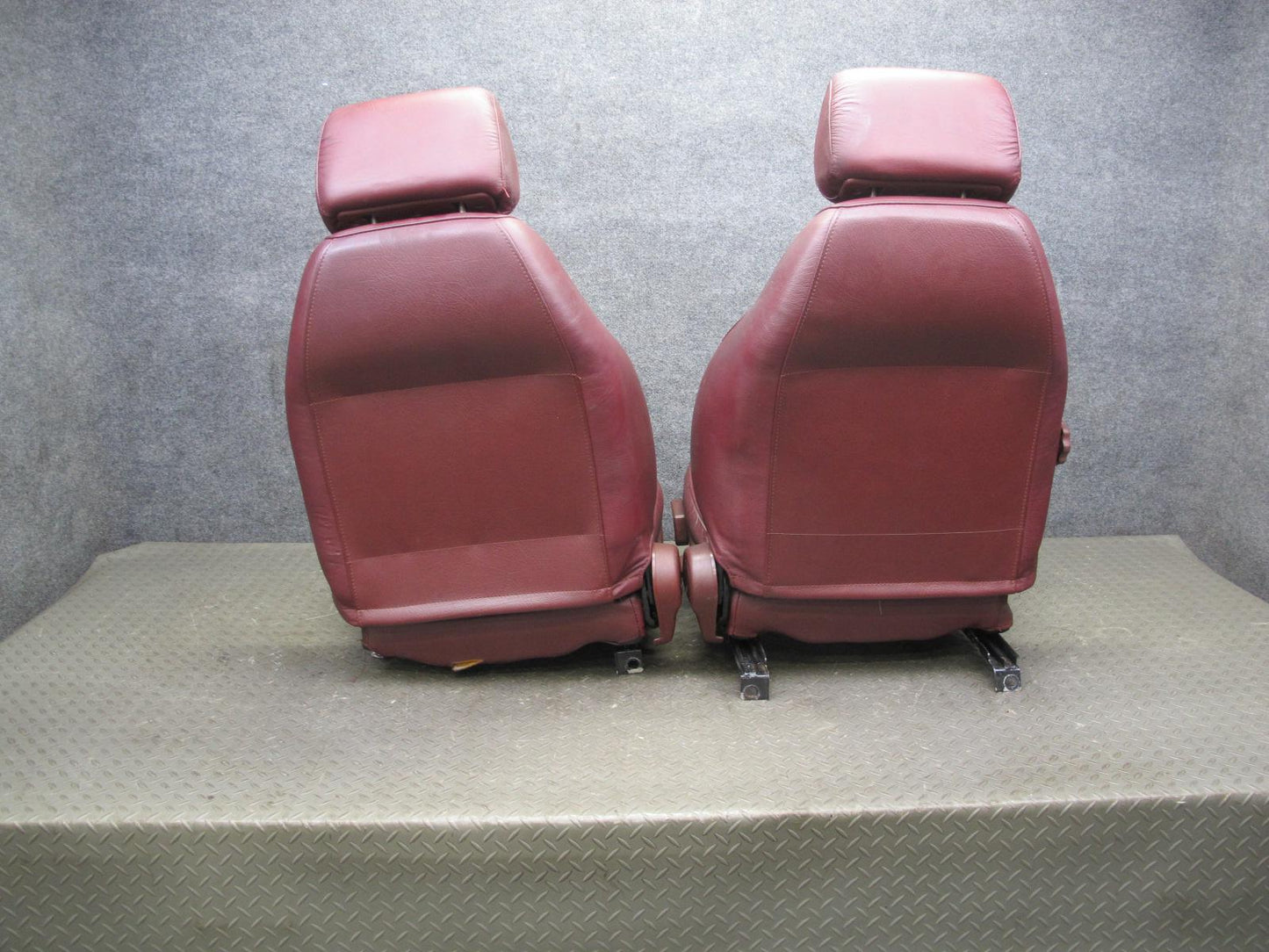 86-88 Mazda RX7 FC3S Coupe Set of 2 Front Left & Right Leather Seat RED OEM