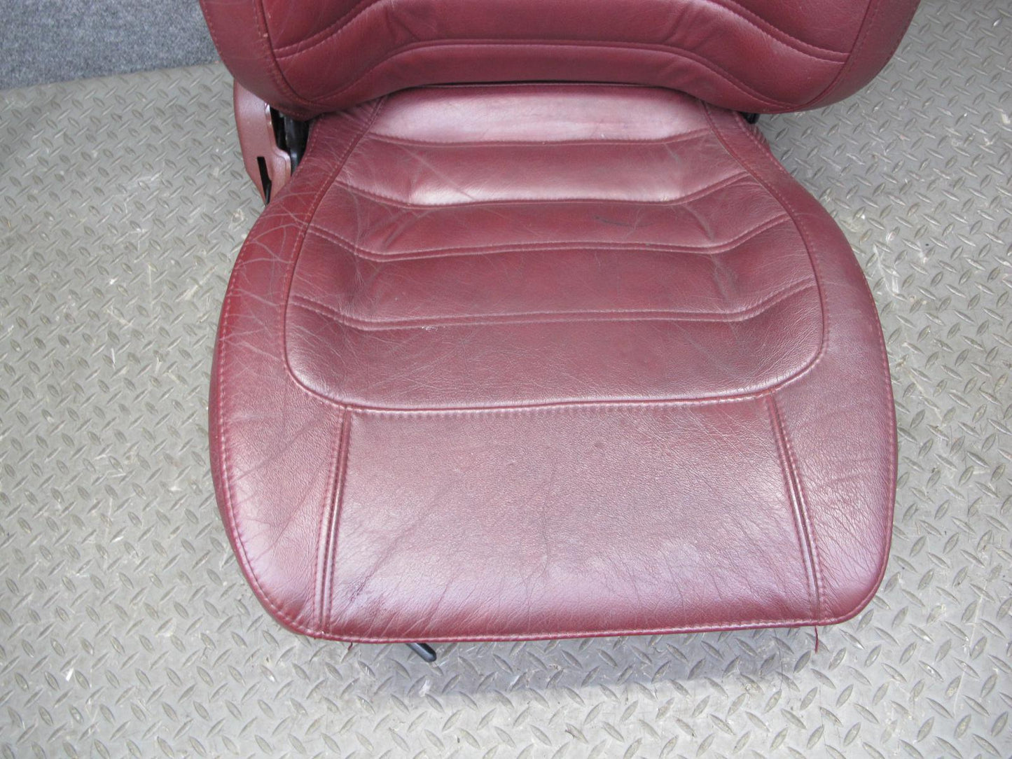 86-88 Mazda RX7 FC3S Coupe Set of 2 Front Left & Right Leather Seat RED OEM