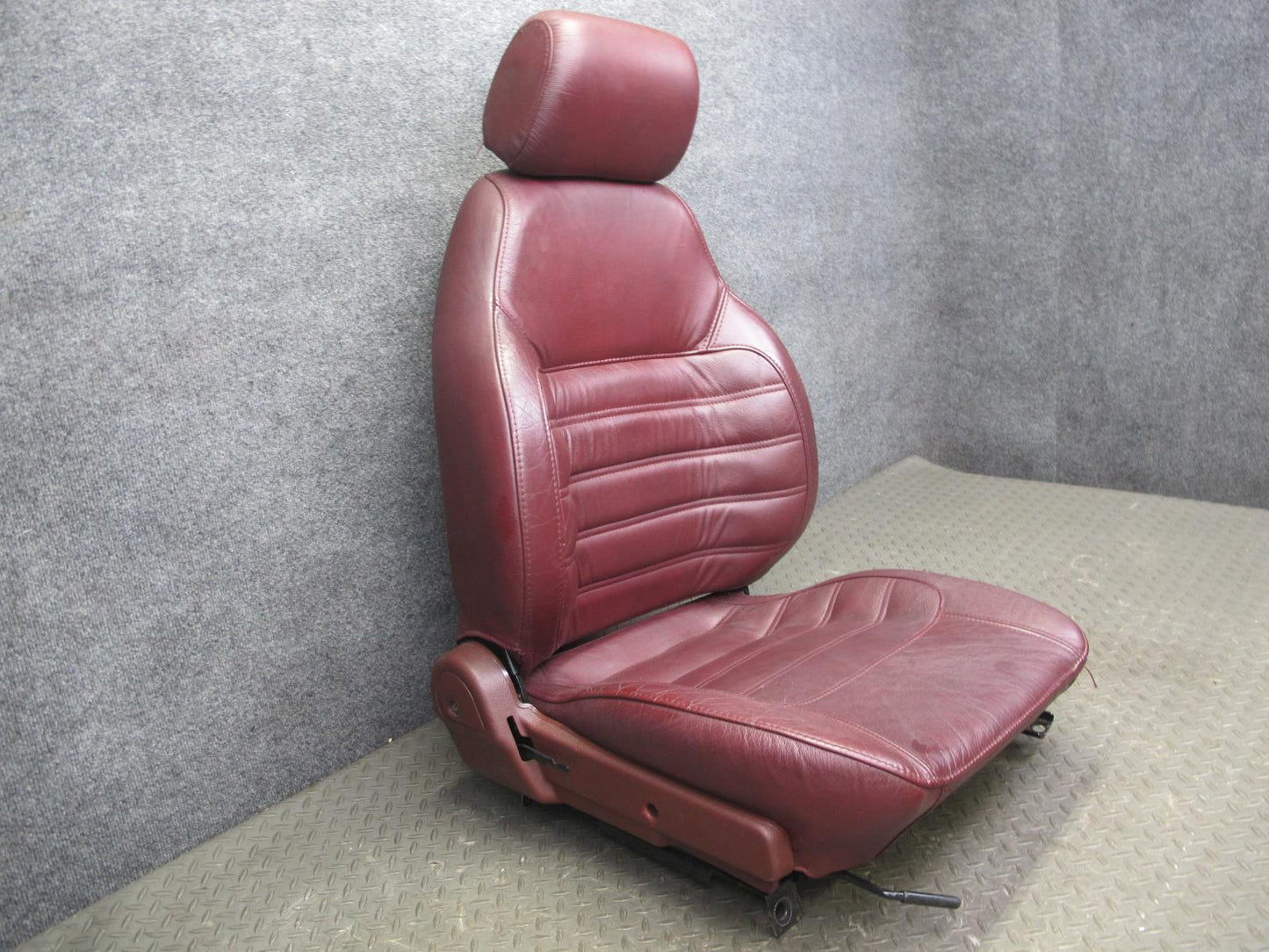 86-88 Mazda RX7 FC3S Coupe Set of 2 Front Left & Right Leather Seat RED OEM