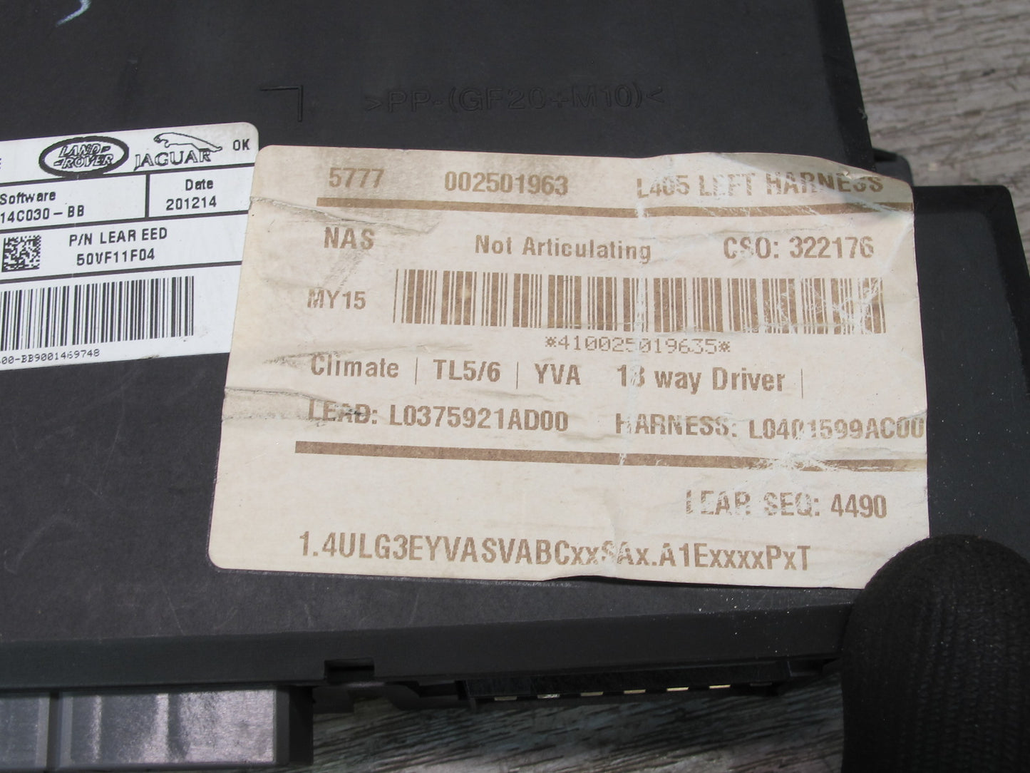 2013-2022 Land Range Rover L405 Front Left Heated Seat Control Module Set of 2