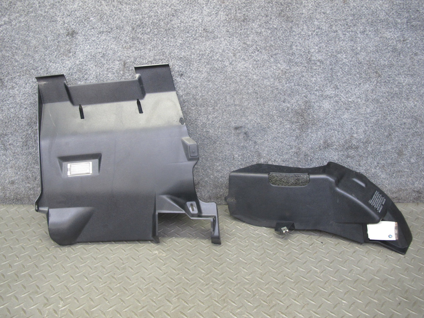 90-95 BMW E34 5-SERIES Set of 2 Right Side Dash Lower Trim Cover Panel Black OEM