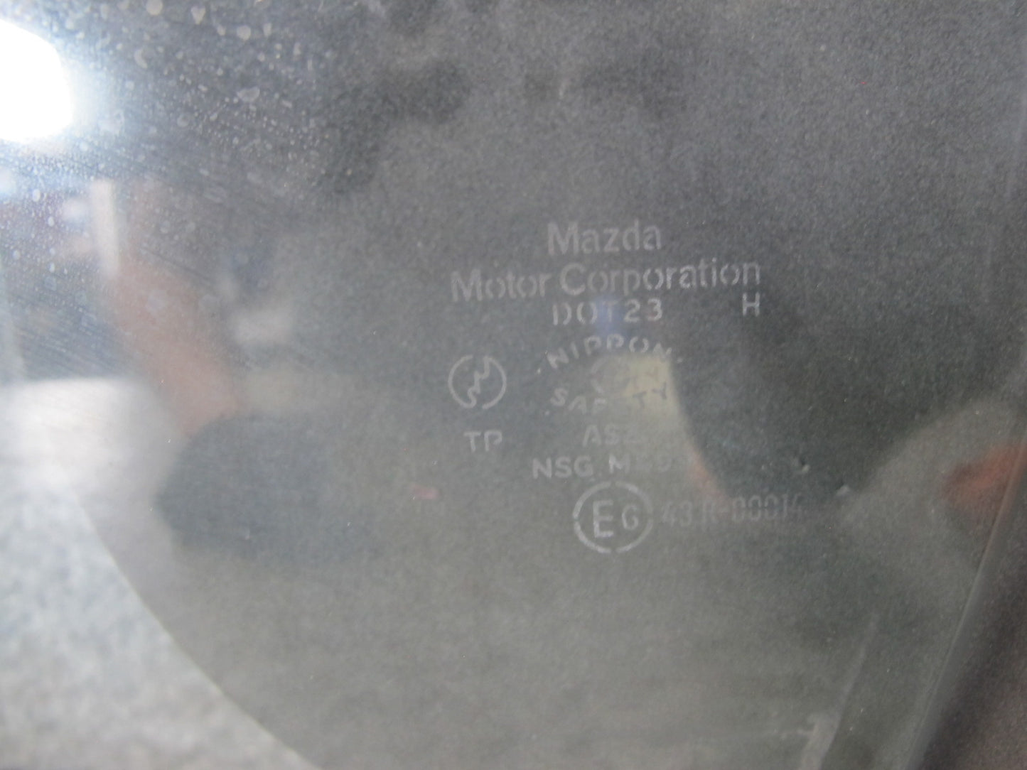86-91 Mazda RX7 FC3S Coupe Front Left Driver Door Glass Window OEM