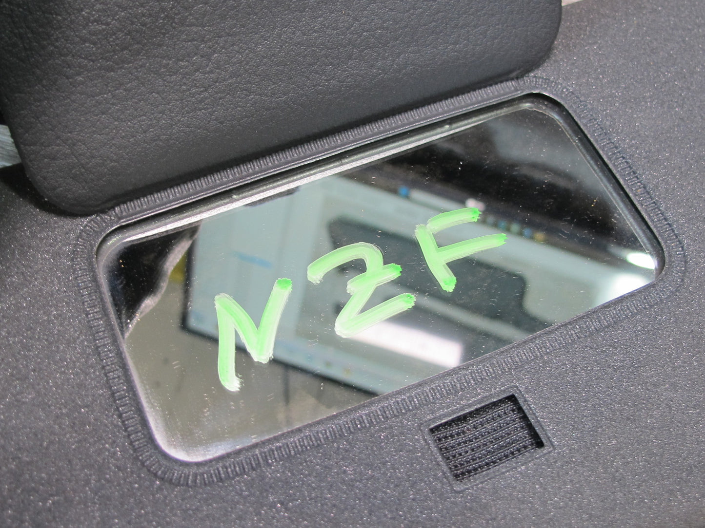 90-96 Nissan Z32 300ZX Coupe Set of 2 Front Left & Right Sun Visor Black OEM