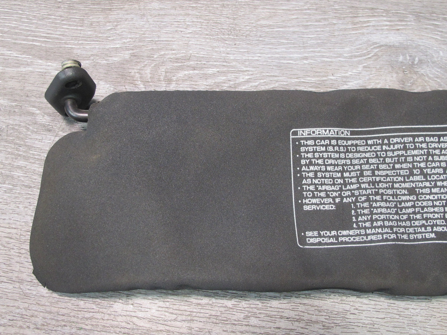 90-96 Nissan Z32 300ZX Coupe Set of 2 Front Left & Right Sun Visor Black OEM