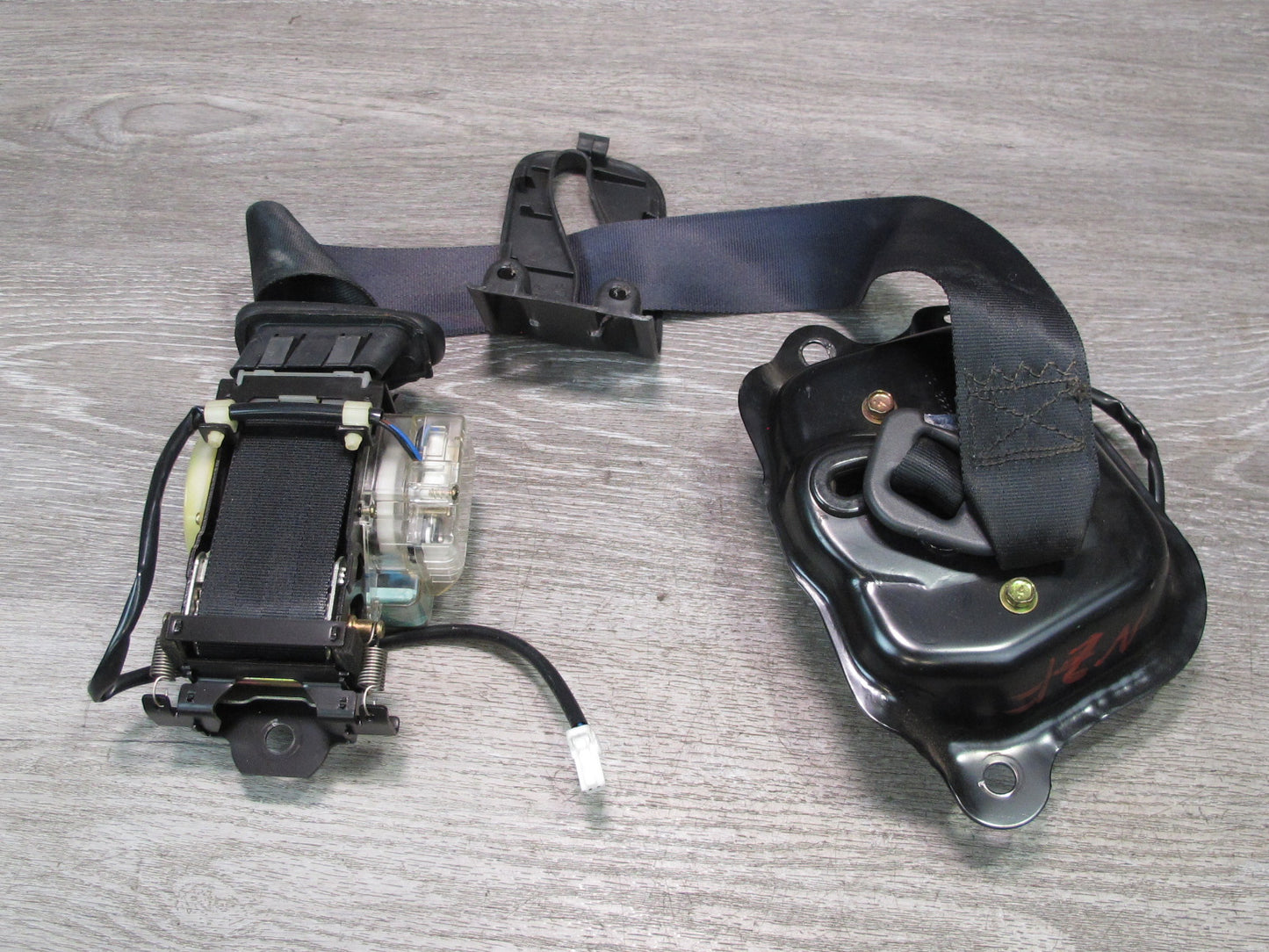90-96 NISSAN 300ZX Z32 2-SEAT FRONT LEFT & RIGHT SIDE SEATBELT RETRACTOR SET OEM