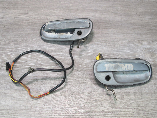 92-96 Nissan Z32 300ZX Coupe Set of 2 Left & Right Door Exterior Handle Gray OEM