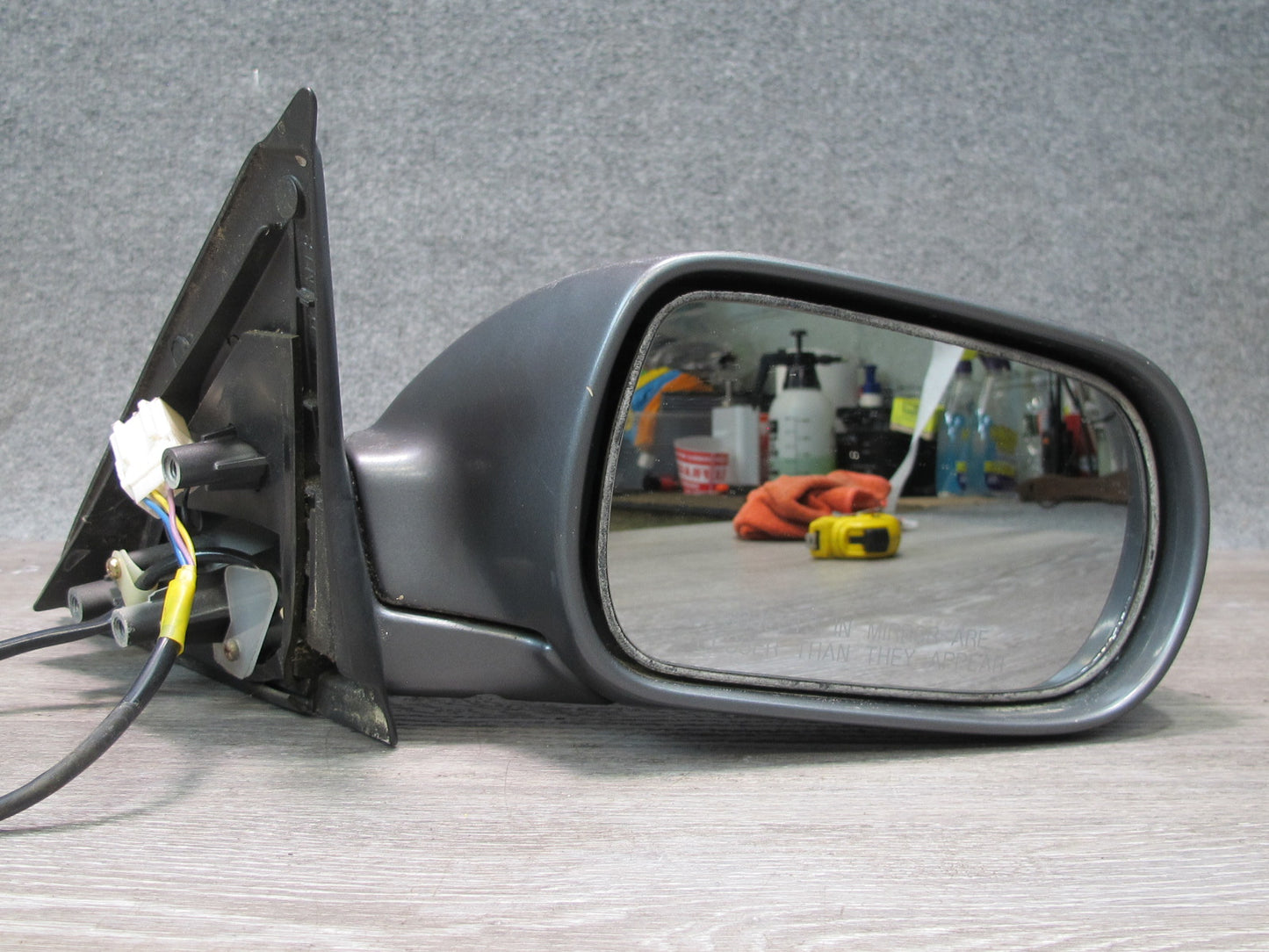 90-96 Nissan Z32 300ZX Coupe Right Door Heated Side View Power Mirror Gray OEM