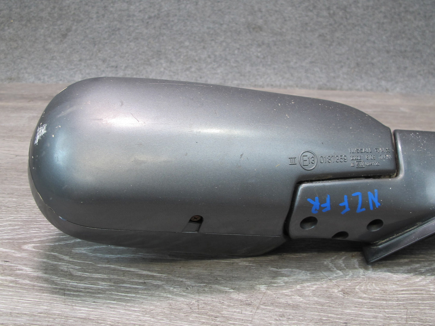 90-96 Nissan Z32 300ZX Coupe Right Door Heated Side View Power Mirror Gray OEM