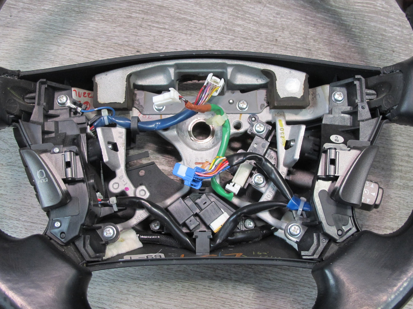 07-09 Lexus UVF46 LS600h LS460 Heated Leather Wood Steering w Controls OEM