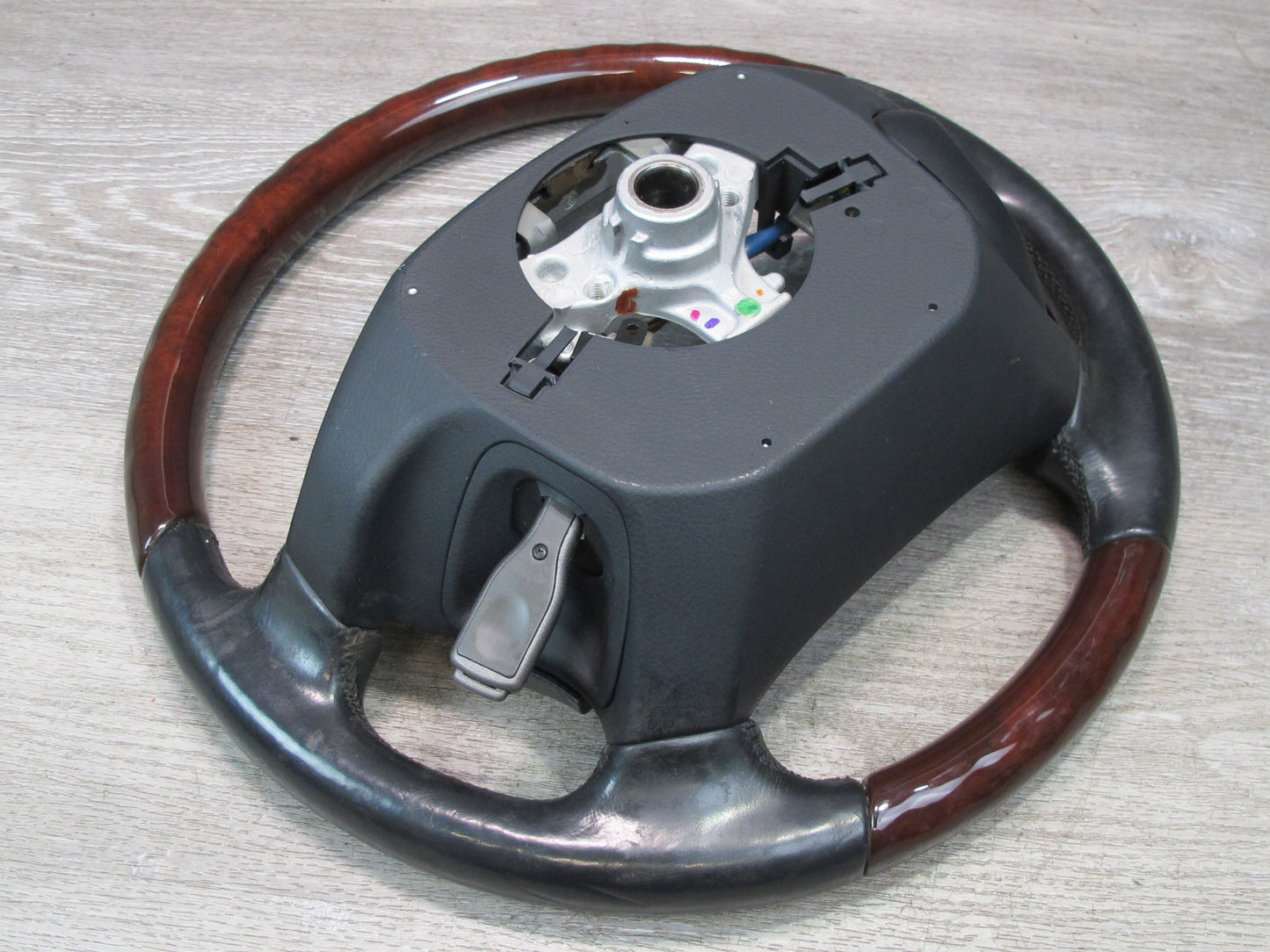 07-09 Lexus UVF46 LS600h LS460 Heated Leather Wood Steering w Controls OEM