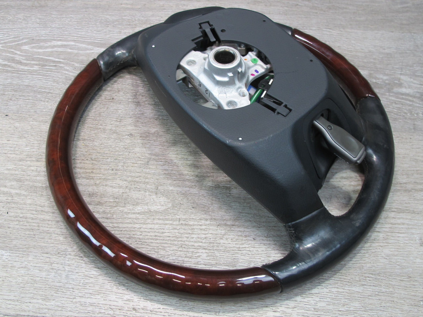 07-09 Lexus UVF46 LS600h LS460 Heated Leather Wood Steering w Controls OEM
