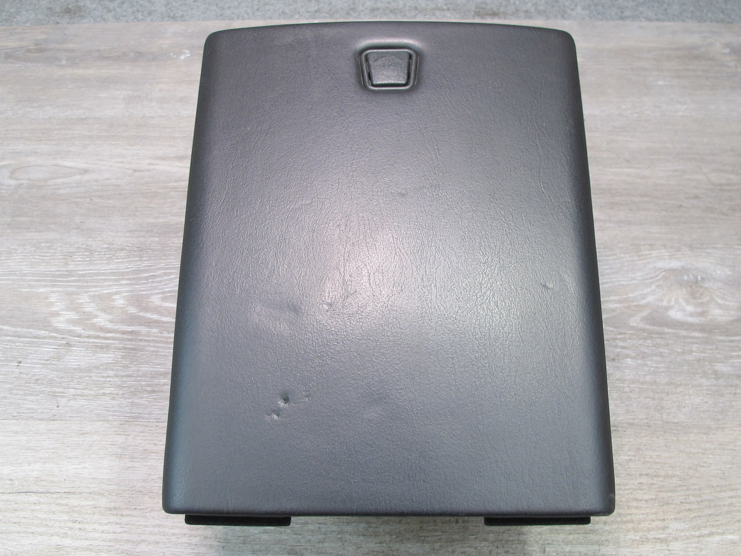 2004-2009 Cadillac XLR Rear Console Storage Compartment Box Leather Black