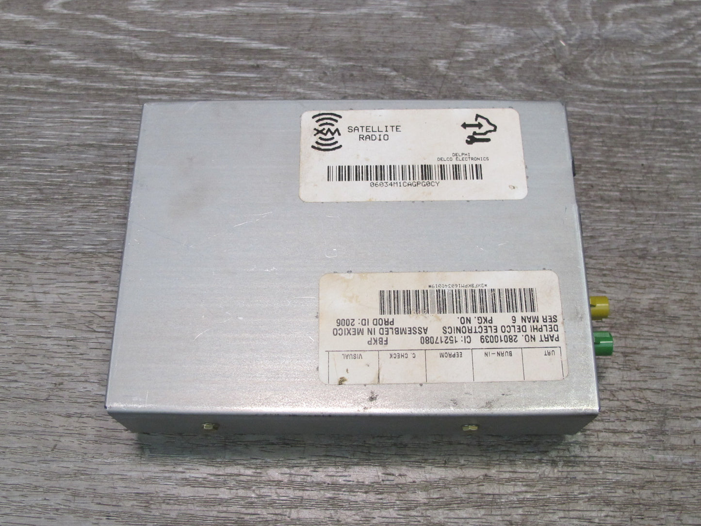2006-2009 Cadillac XLR Satellite Radio Receiver Module Unit 15217080
