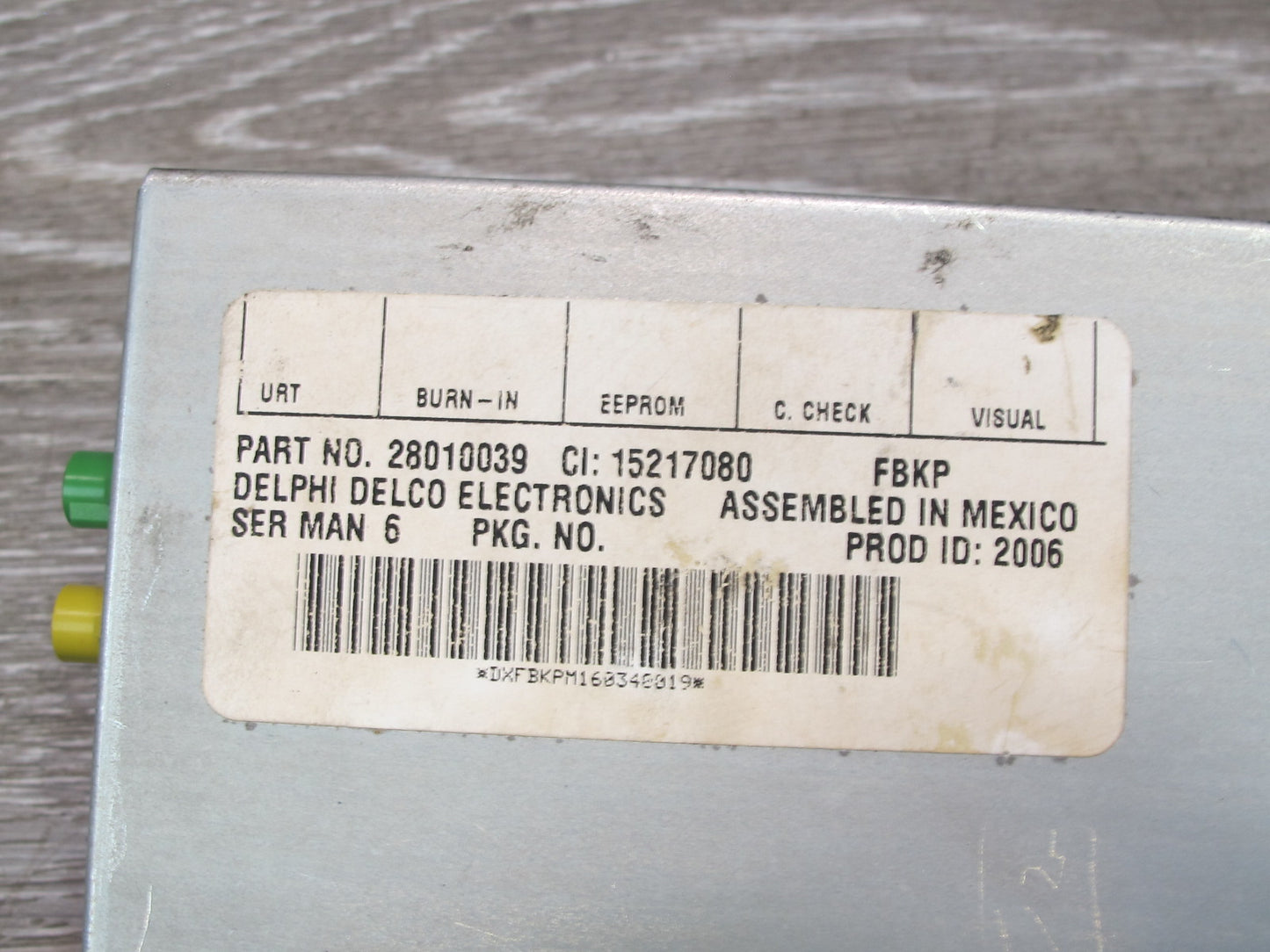 2006-2009 Cadillac XLR Satellite Radio Receiver Module Unit 15217080