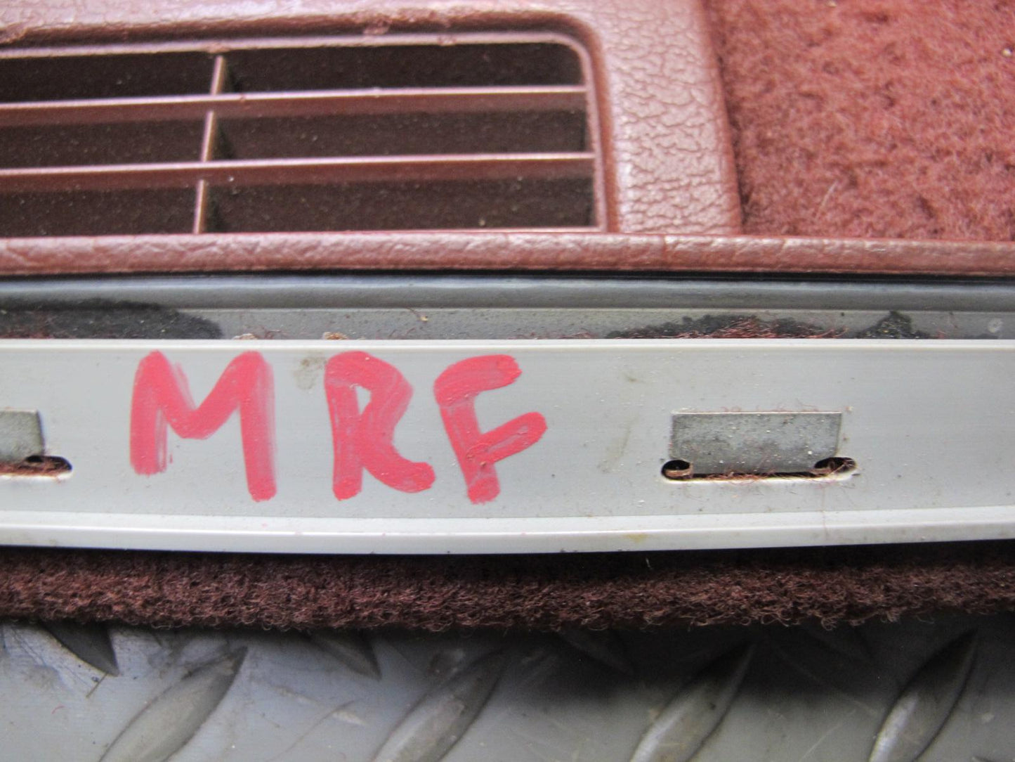 86-91 Mazda RX7 FC3S 2+0 Coupe Rear Trunk Floor MAT Liner Carpet Cover RED OEM