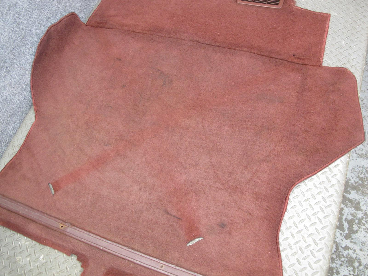 86-91 Mazda RX7 FC3S 2+0 Coupe Rear Trunk Floor MAT Liner Carpet Cover RED OEM