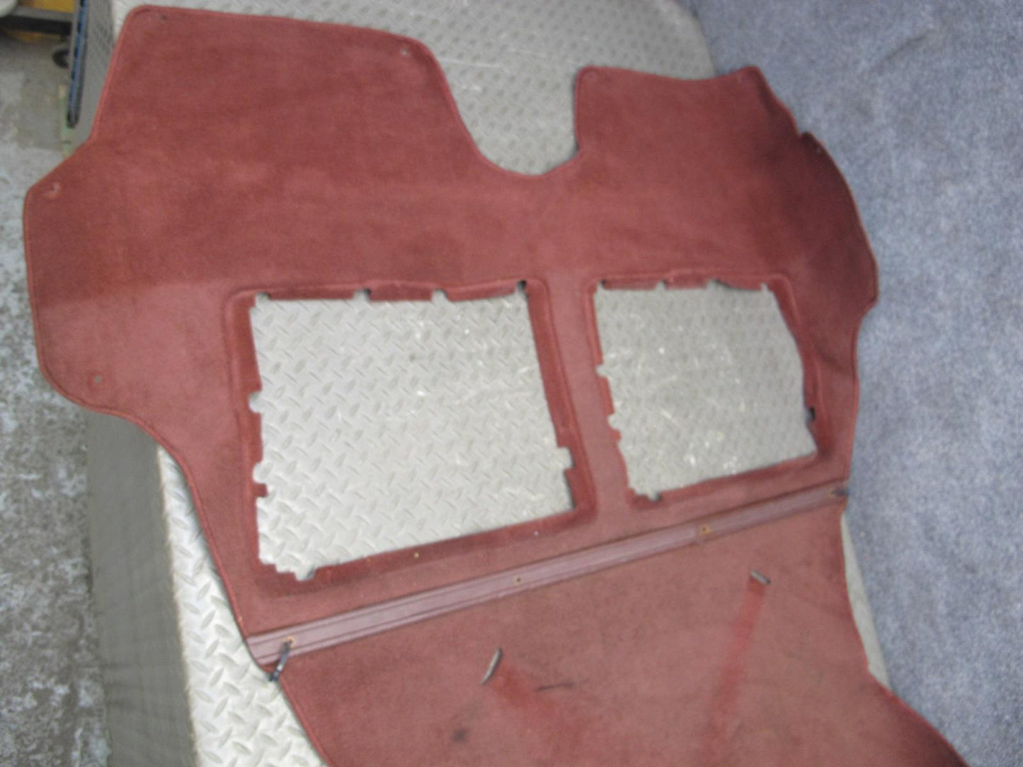 86-91 Mazda RX7 FC3S 2+0 Coupe Rear Trunk Floor MAT Liner Carpet Cover RED OEM