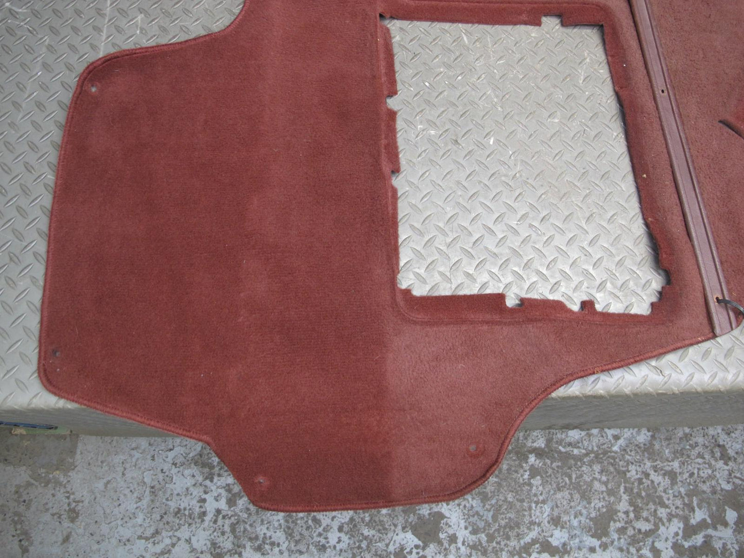 86-91 Mazda RX7 FC3S 2+0 Coupe Rear Trunk Floor MAT Liner Carpet Cover RED OEM