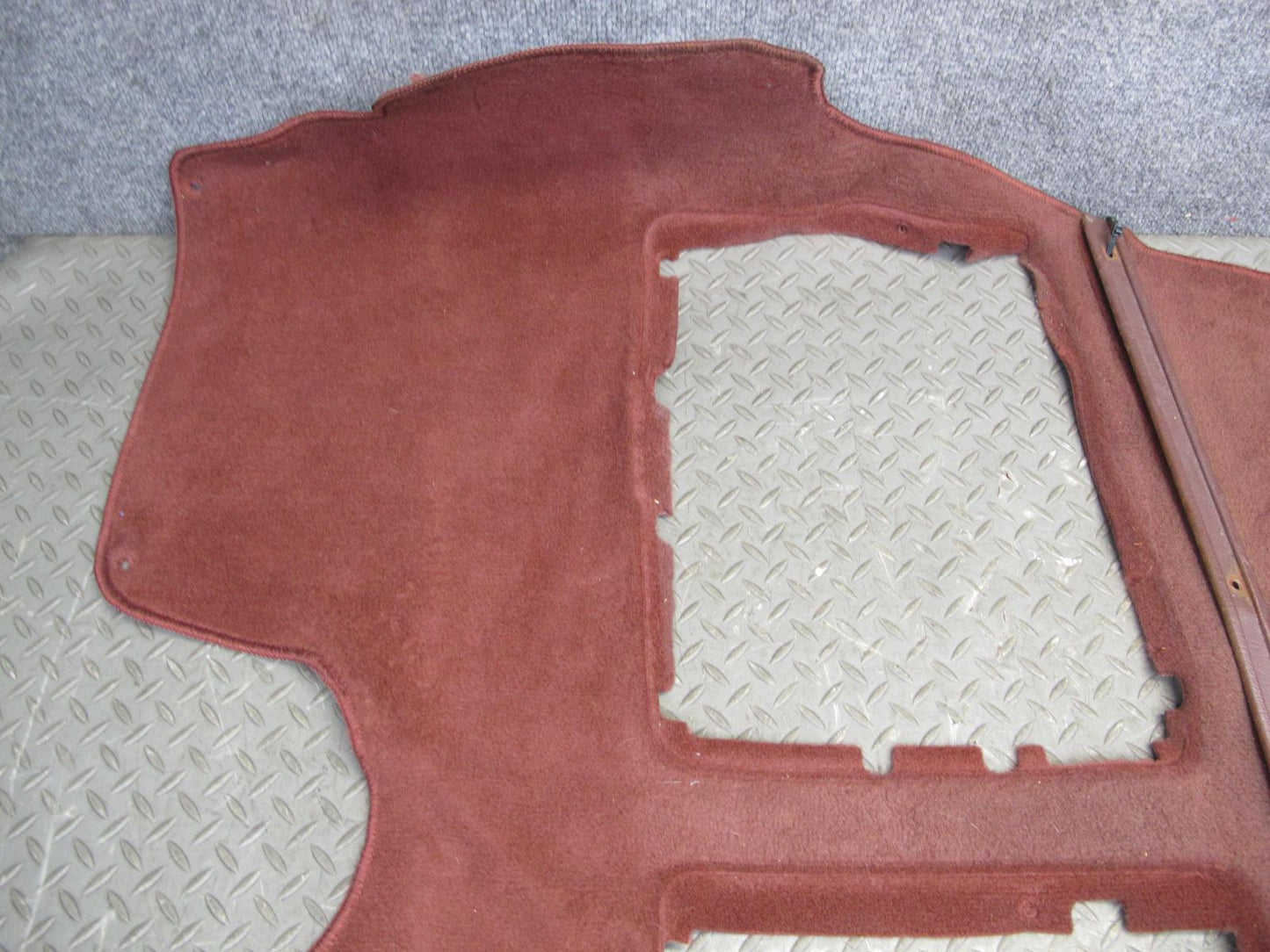 86-91 Mazda RX7 FC3S 2+0 Coupe Rear Trunk Floor MAT Liner Carpet Cover RED OEM
