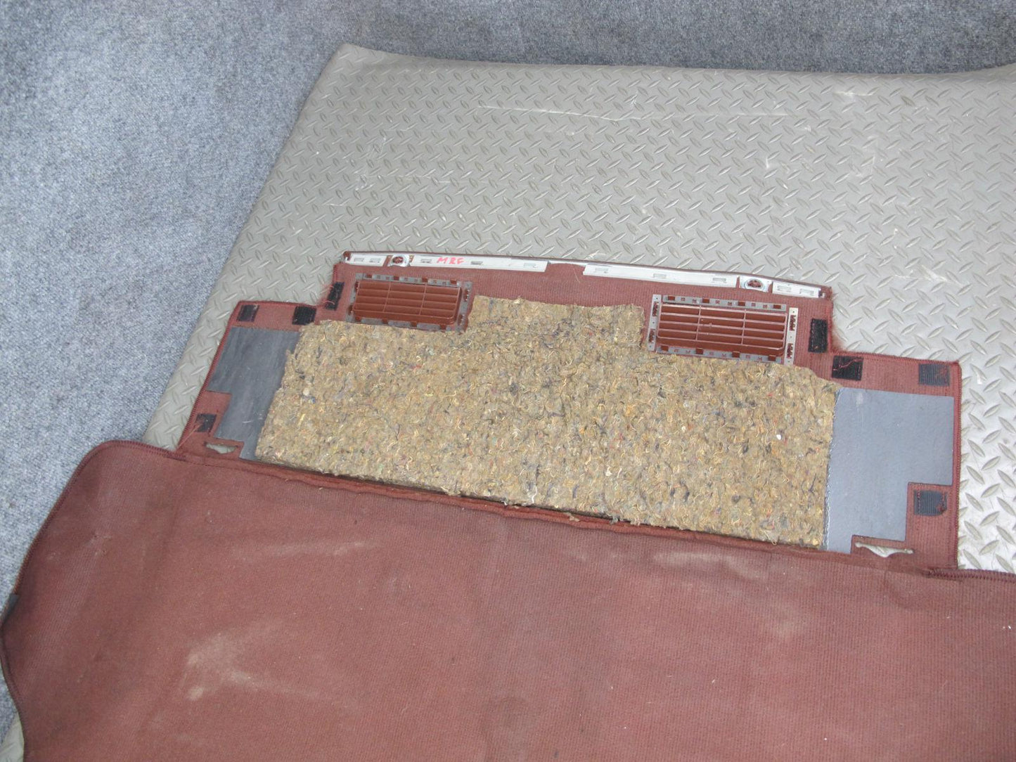 86-91 Mazda RX7 FC3S 2+0 Coupe Rear Trunk Floor MAT Liner Carpet Cover RED OEM