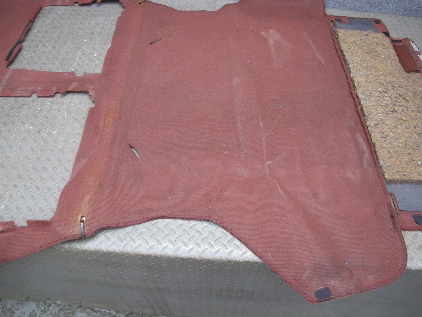 86-91 Mazda RX7 FC3S 2+0 Coupe Rear Trunk Floor MAT Liner Carpet Cover RED OEM