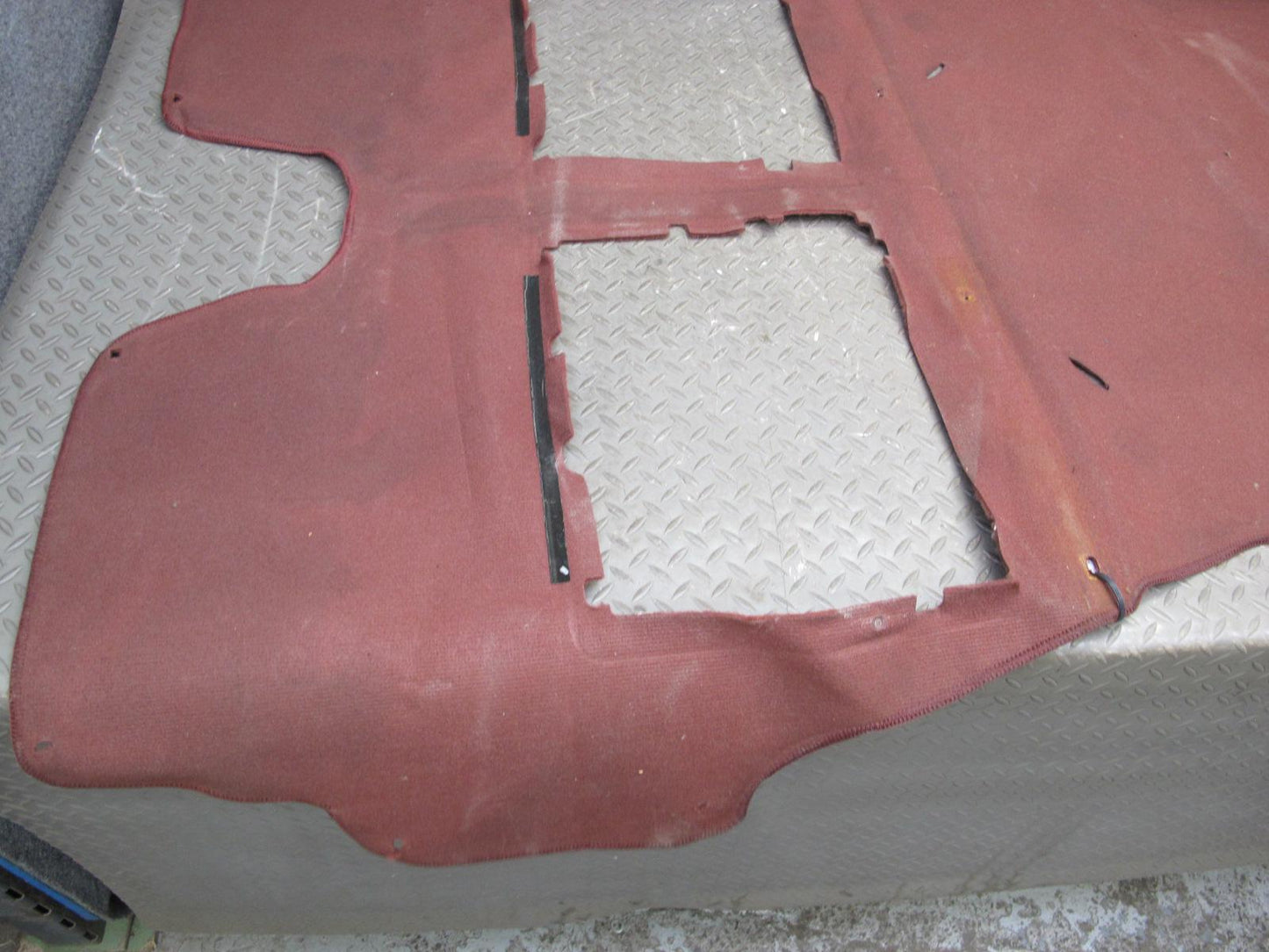 86-91 Mazda RX7 FC3S 2+0 Coupe Rear Trunk Floor MAT Liner Carpet Cover RED OEM