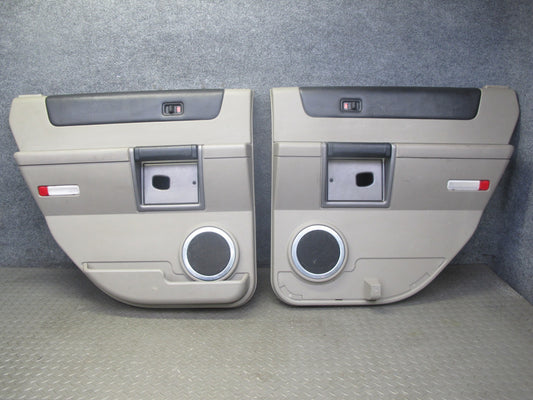 2003-2004 Hummer H2 Rear Left & Right Door Interior Trim Cover Panel Set of 2