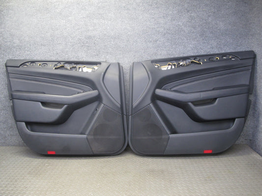 12-15 Mercedes W166 Ml-class Set of 2 Front Door Interior Trim Cover Panel OEM