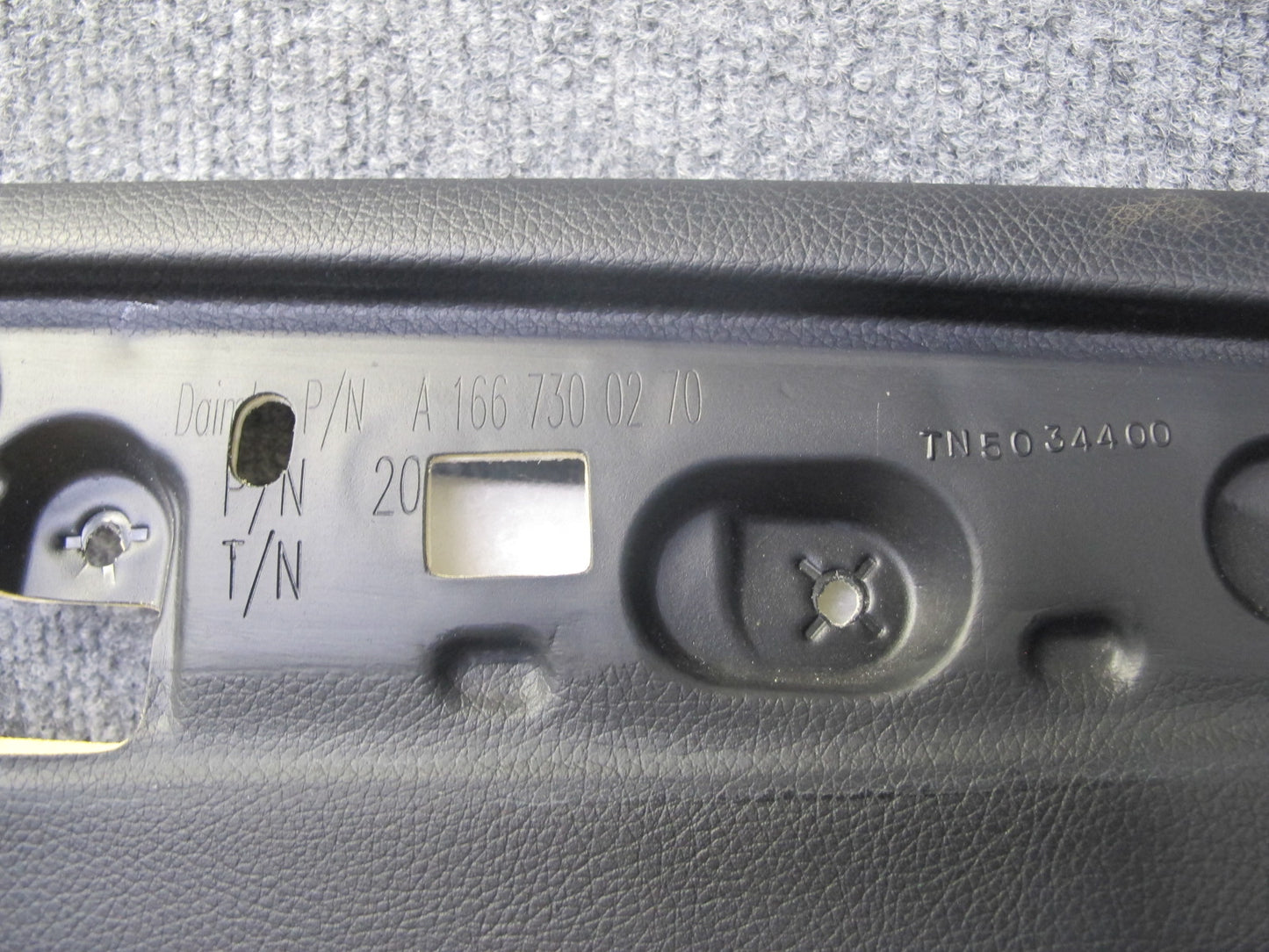 12-15 Mercedes W166 Ml-class Set of 2 Rear Door Interior Trim Cover Panel OEM